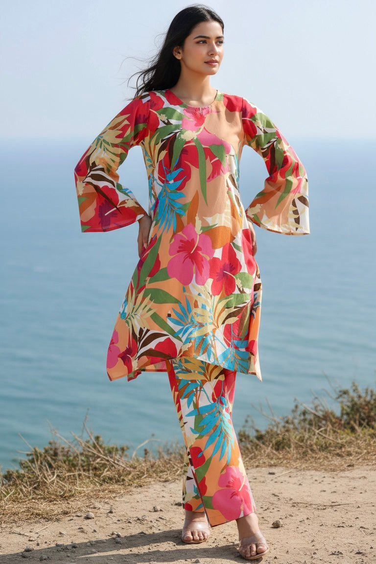 Summer Splash Cotton Co-ord Set