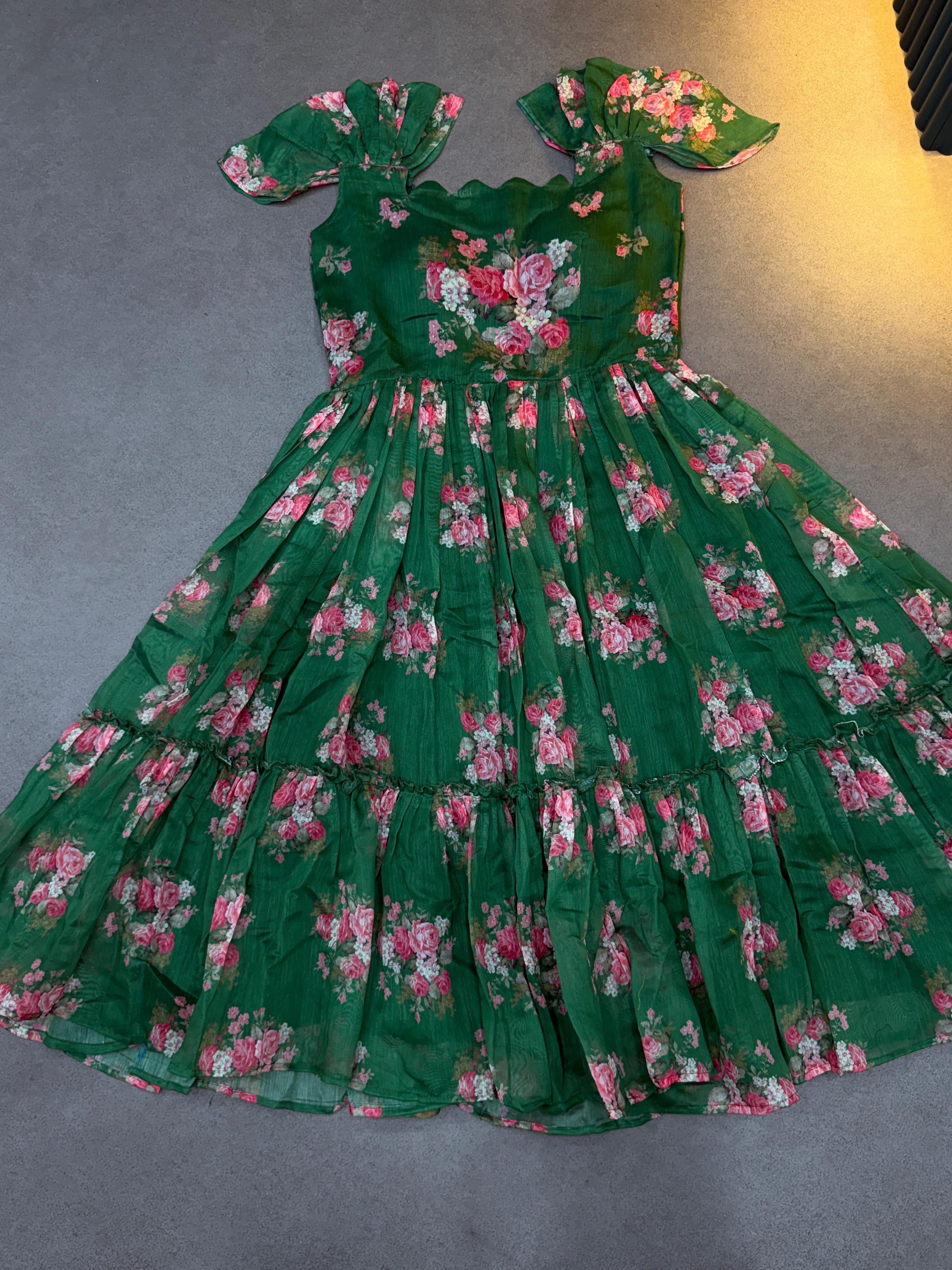 Cafe Gowns Chanderi Desginer