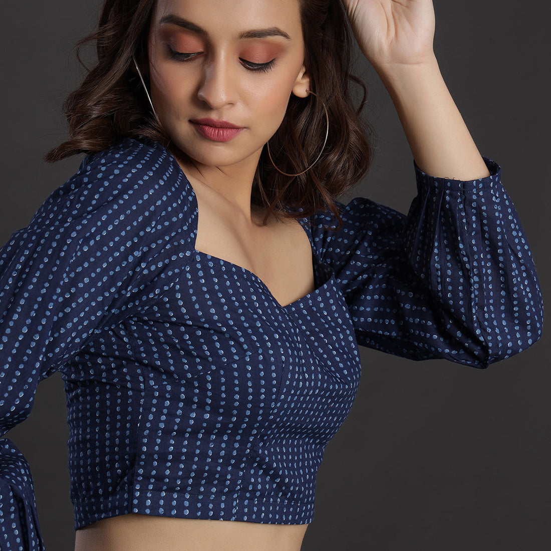 Polka Dots on Blue Cotton Co-ord Set