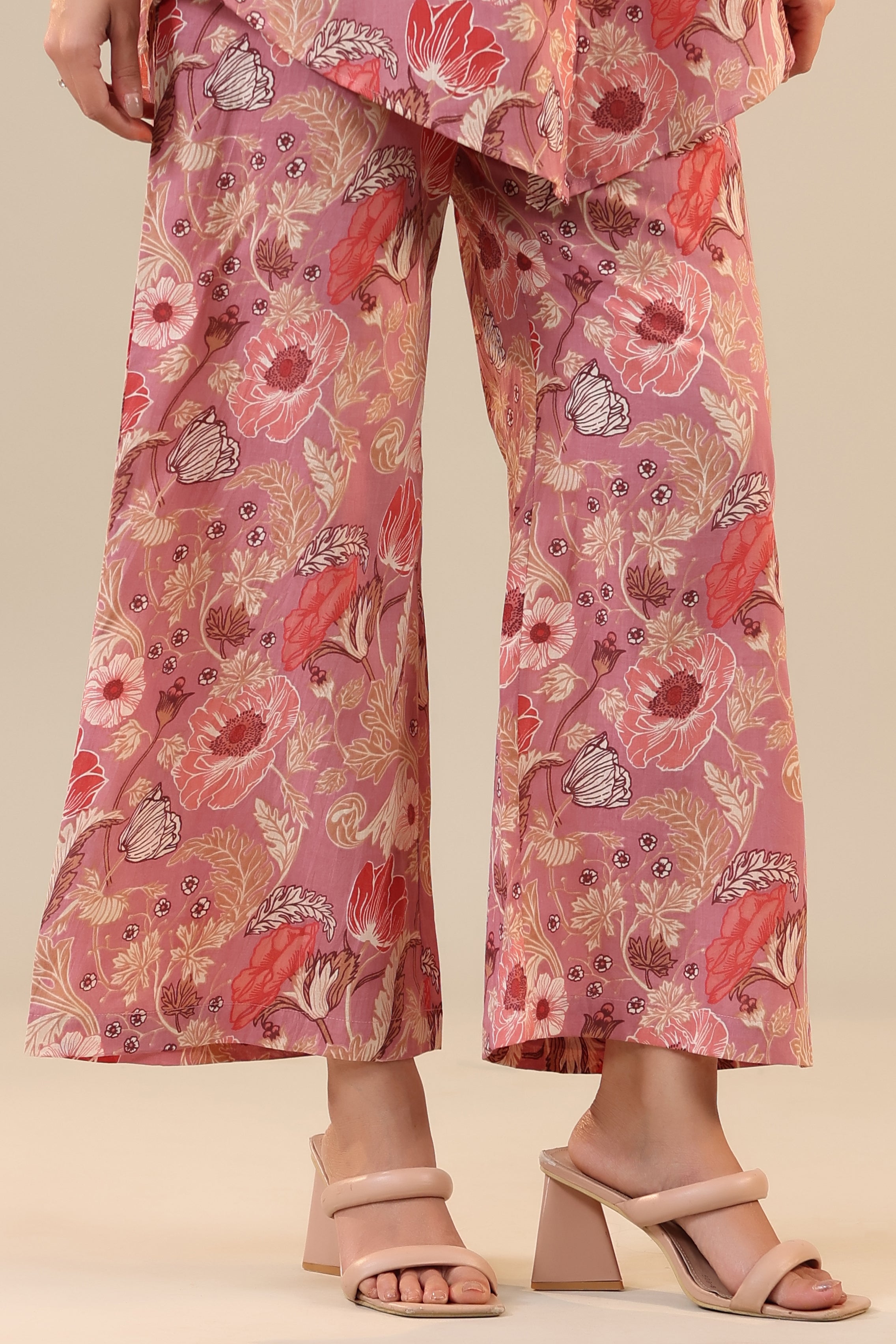 Lilac Cotton Collared Cotton Co-ord Set