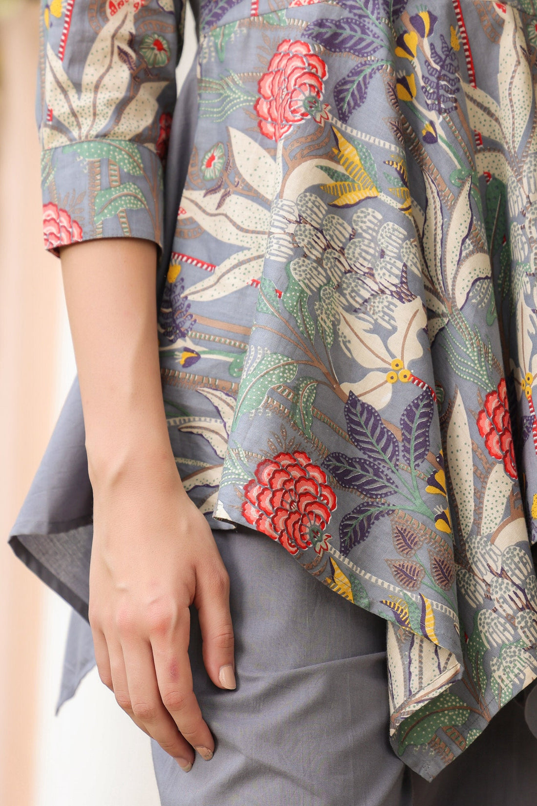 Stone Flower Cotton Co-ord Set