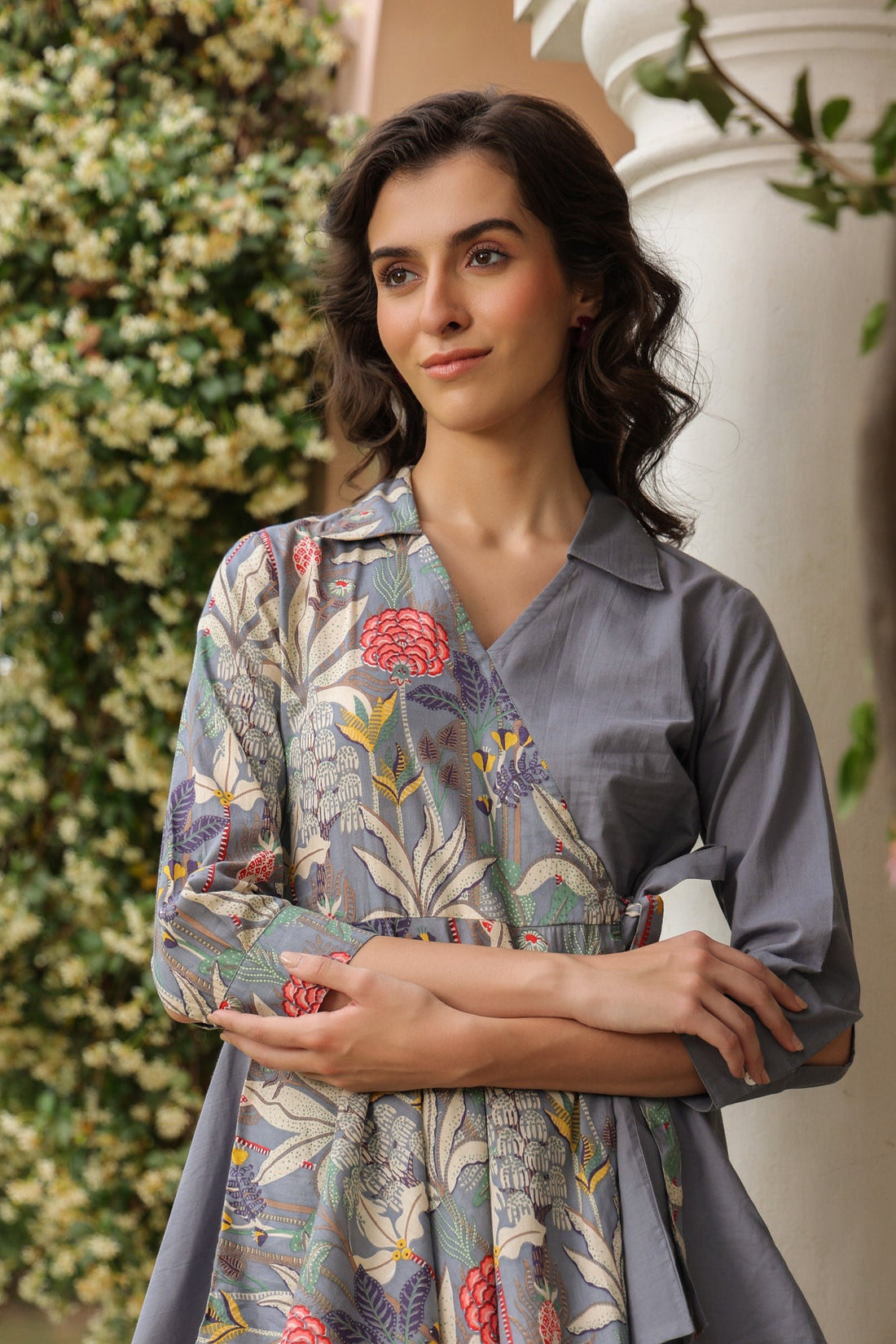 Stone Flower Cotton Co-ord Set