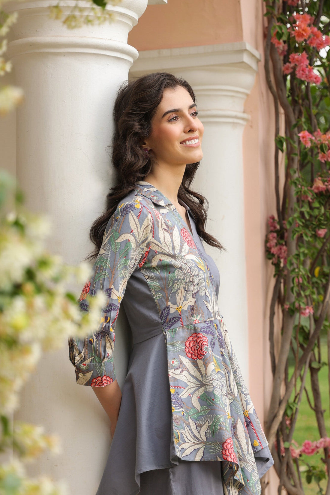 Stone Flower Cotton Co-ord Set