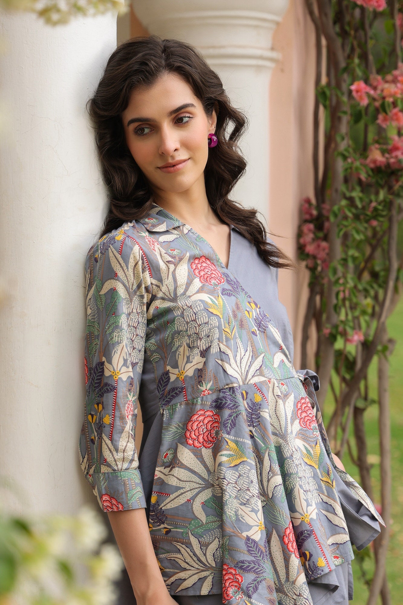 Stone Flower Cotton Co-ord Set