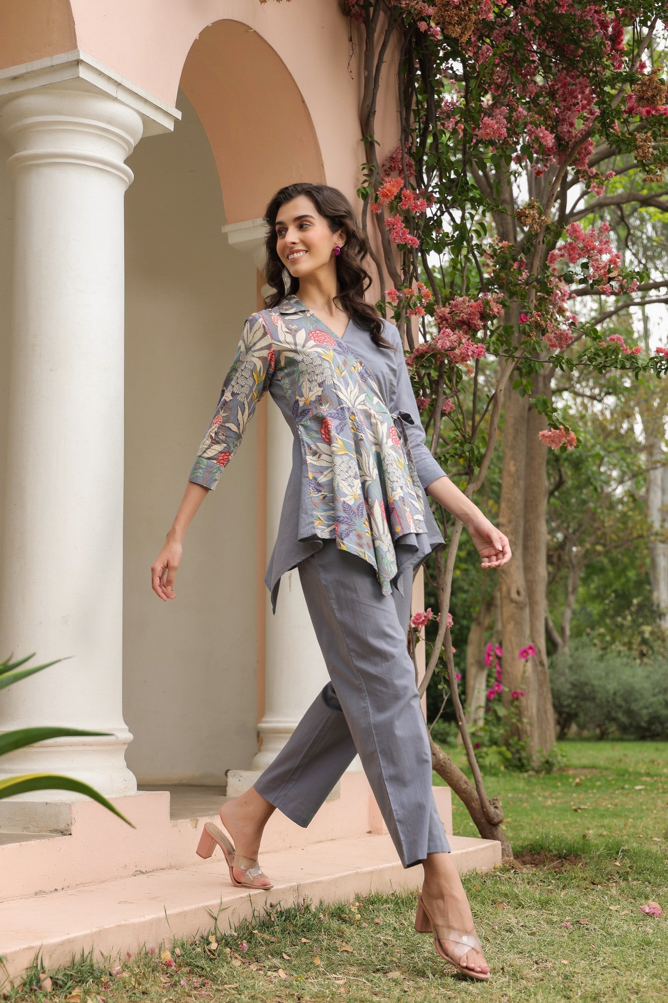 Stone Flower Cotton Co-ord Set