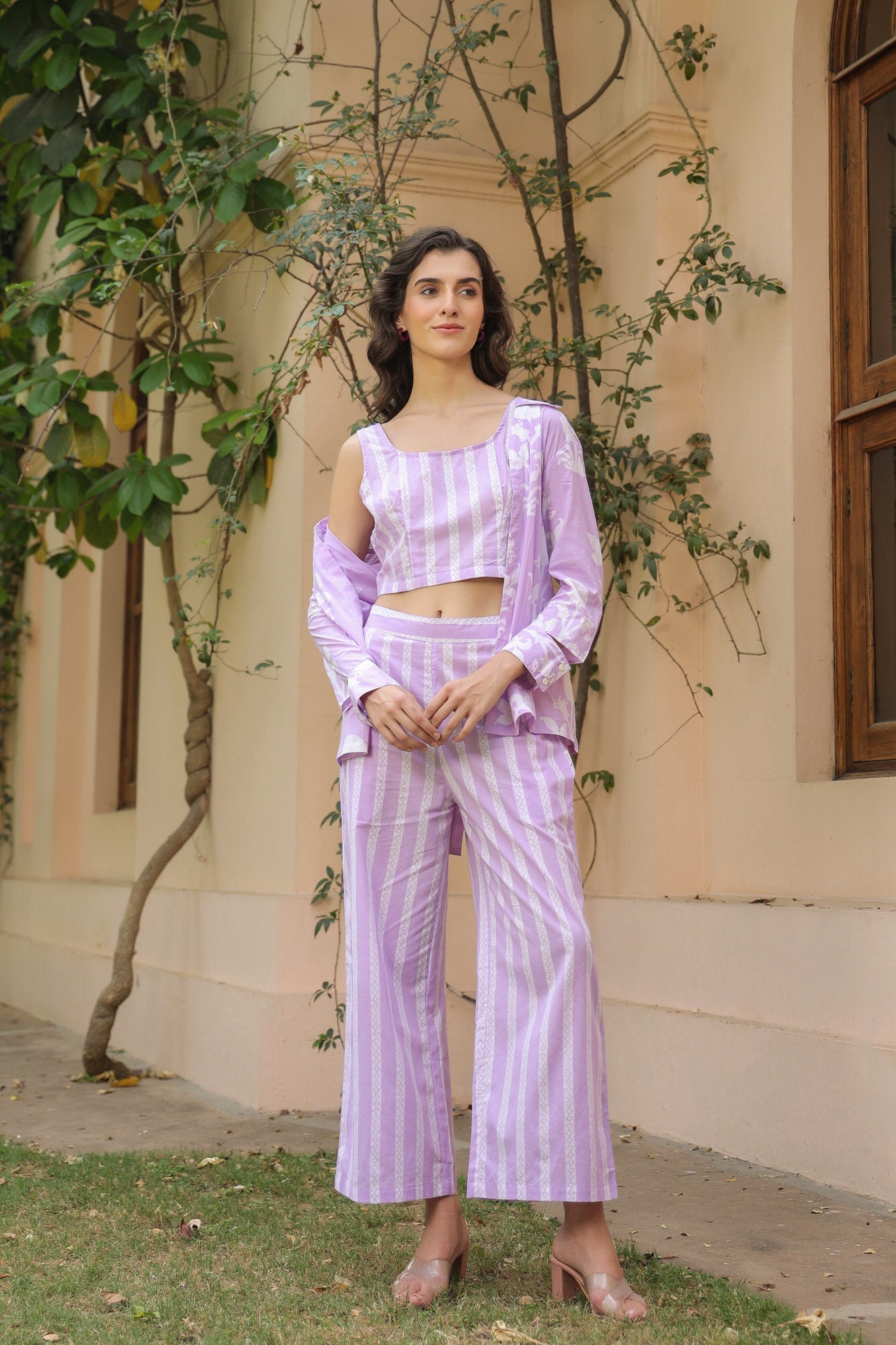 Lilac Labyrinth Cotton Co-ord Set