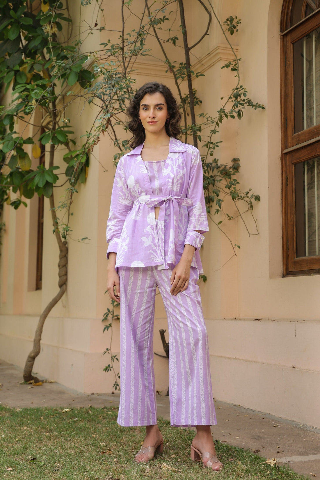 Lilac Labyrinth Cotton Co-ord Set