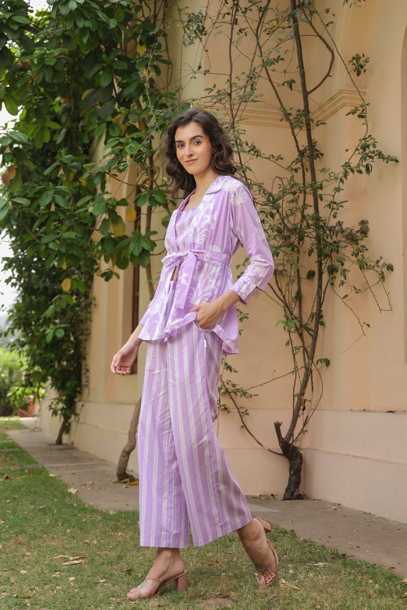 Lilac Labyrinth Cotton Co-ord Set