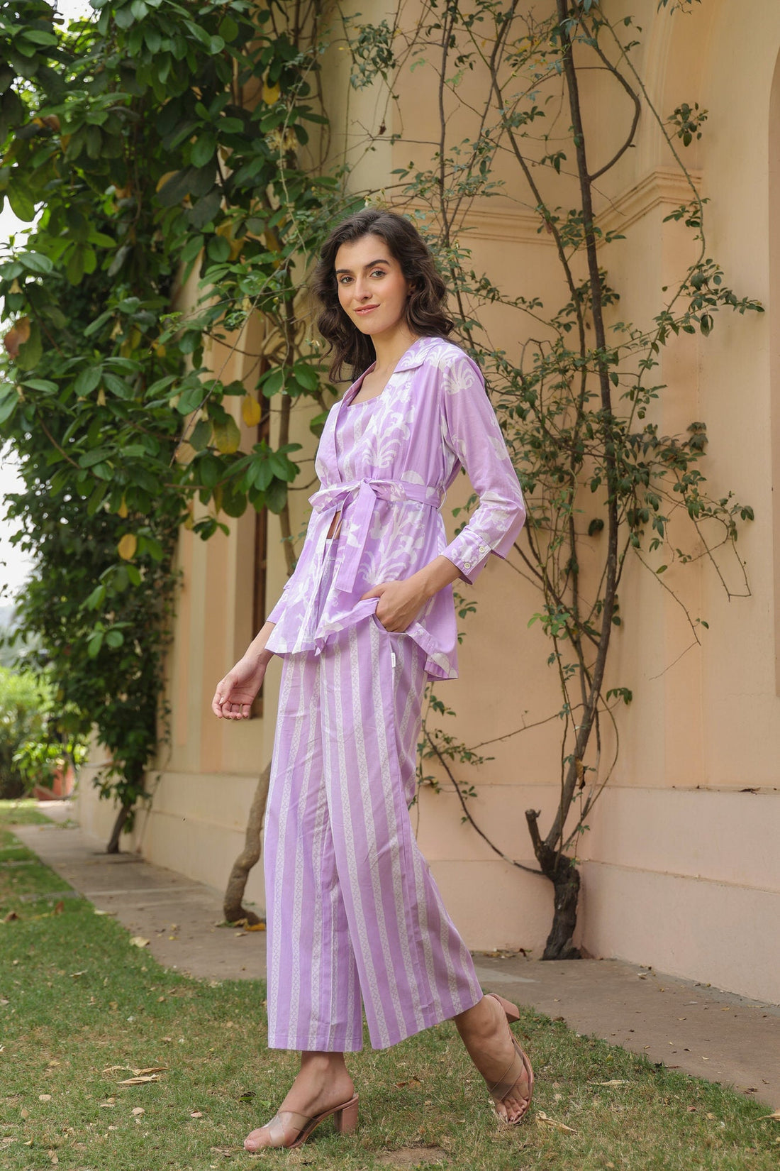 Lilac Labyrinth Cotton Co-ord Set