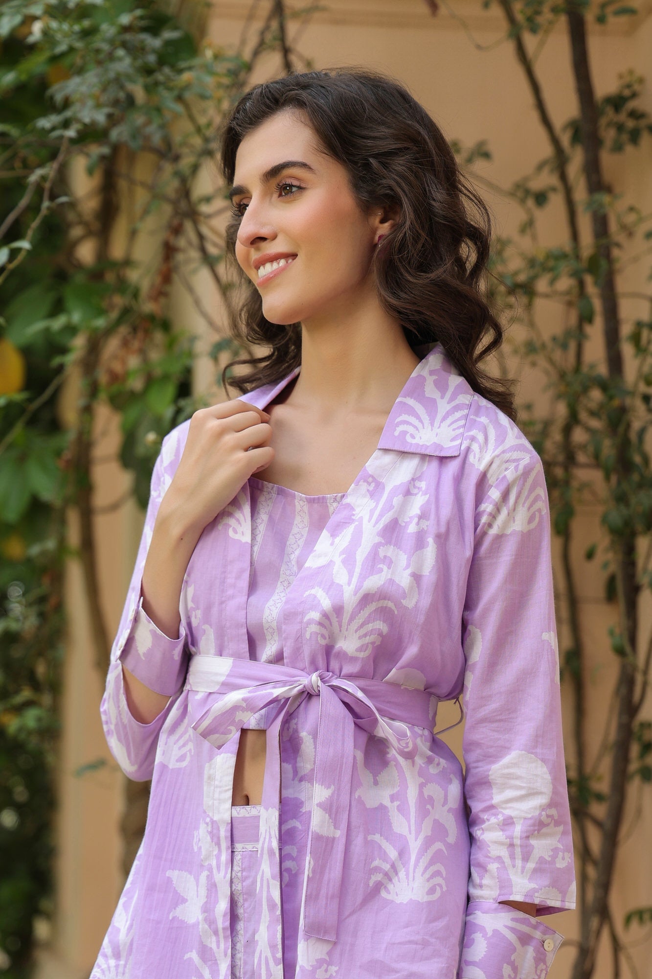 Lilac Labyrinth Cotton Co-ord Set