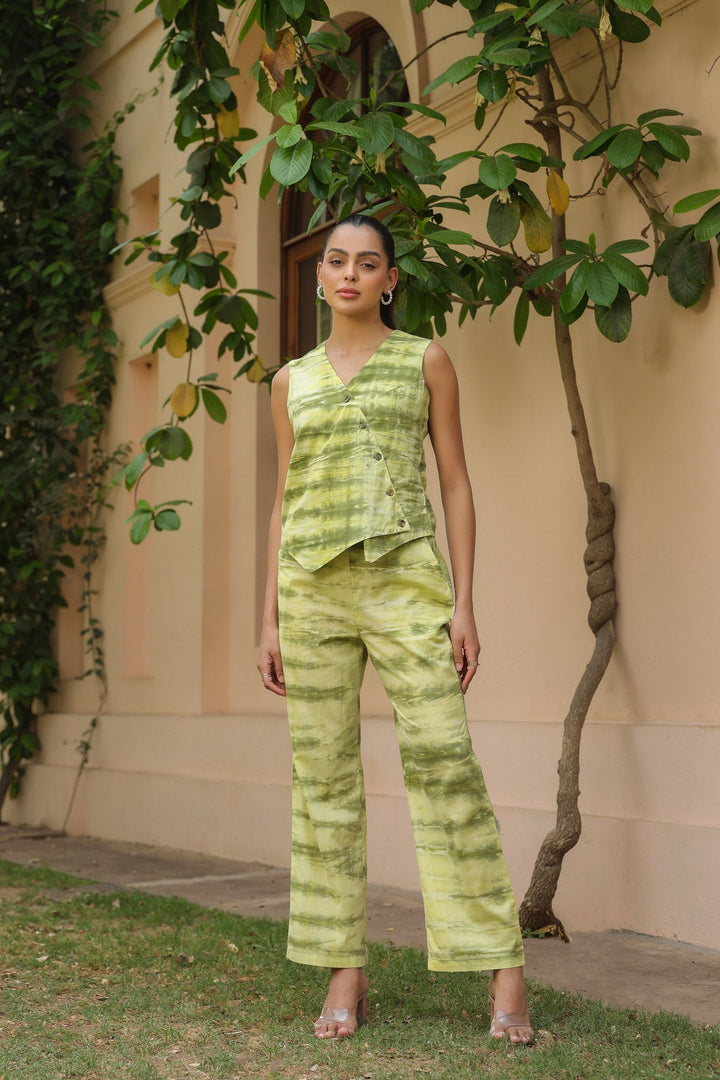 Lemon Sorbet Vest Cotton Co-ord Set