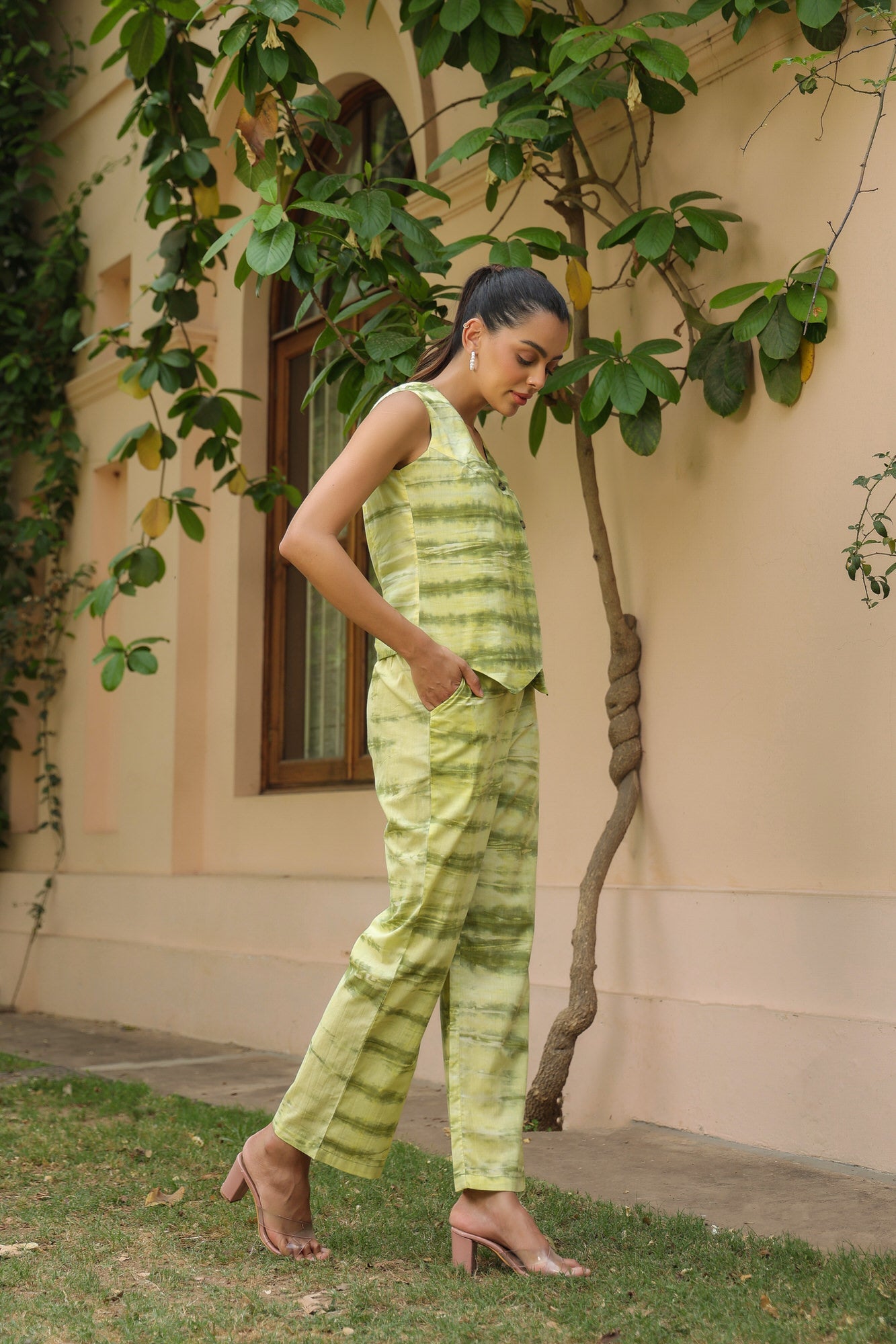 Lemon Sorbet Vest Cotton Co-ord Set