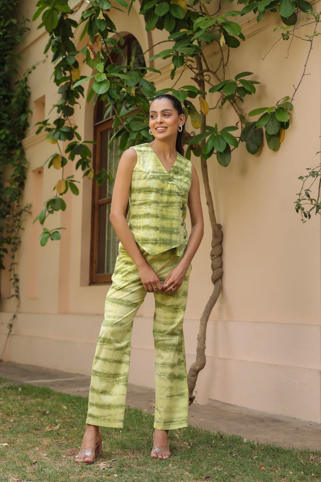 Lemon Sorbet Vest Cotton Co-ord Set