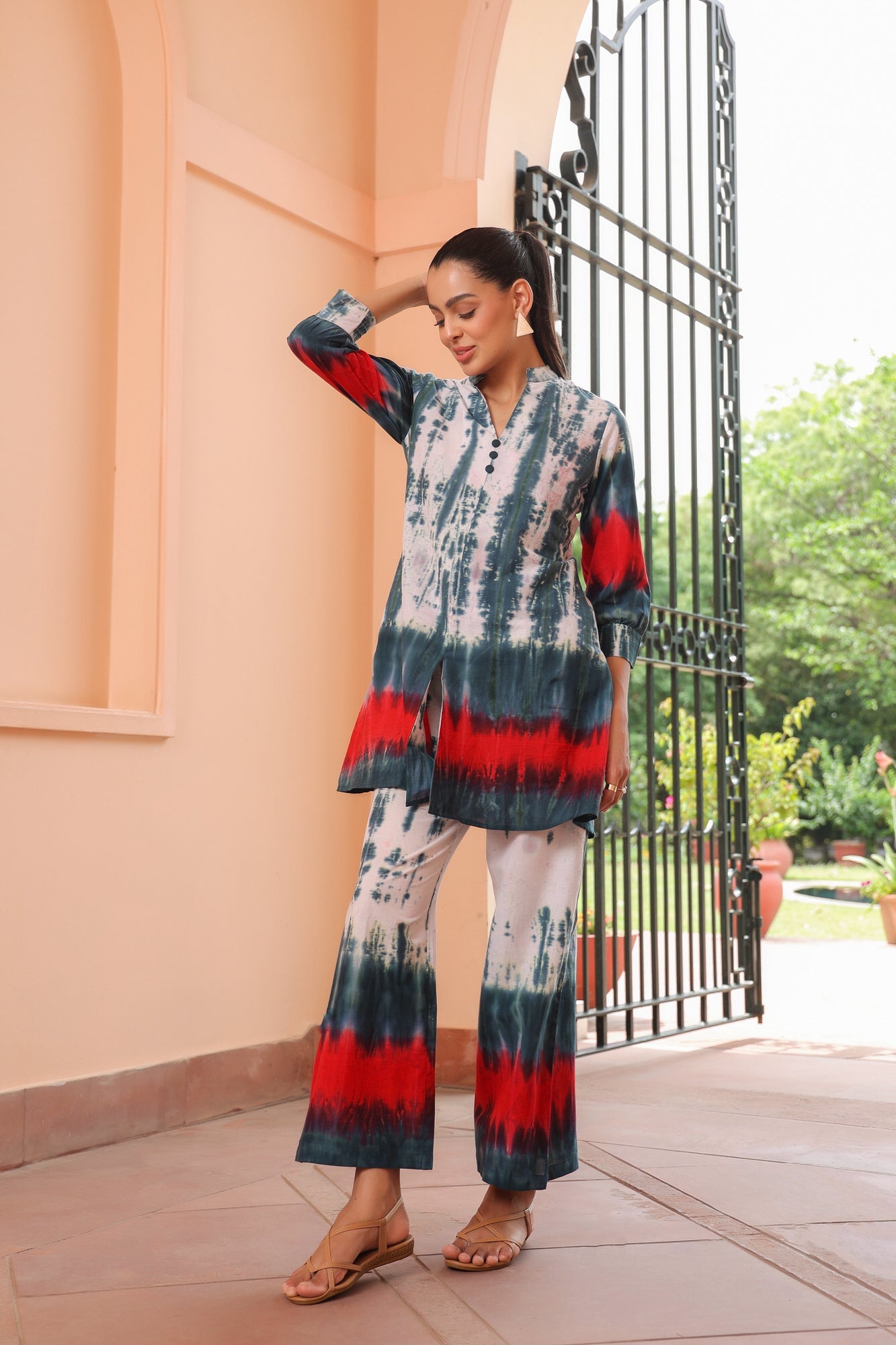 Tie-Dye Tie-In Cotton Co-ord Set