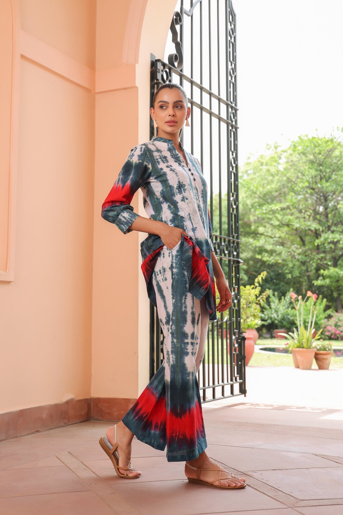 Tie-Dye Tie-In Cotton Co-ord Set