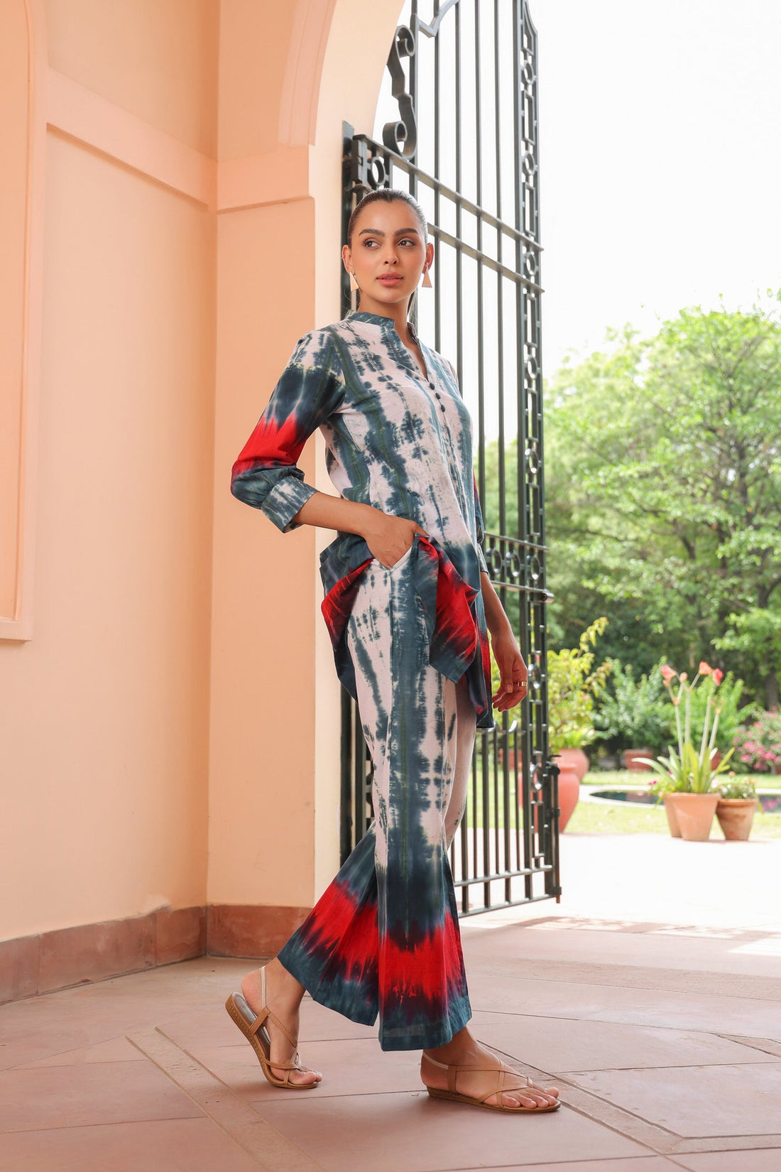 Tie-Dye Tie-In Cotton Co-ord Set