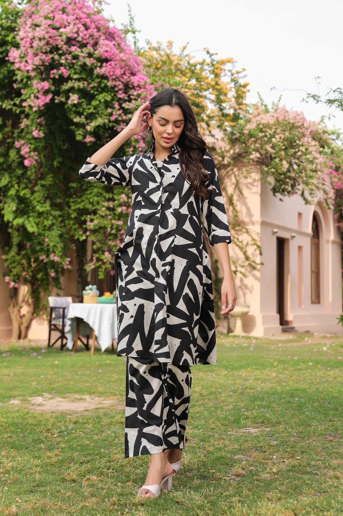Zebra Zest Cotton Three Piece Co-ord Set