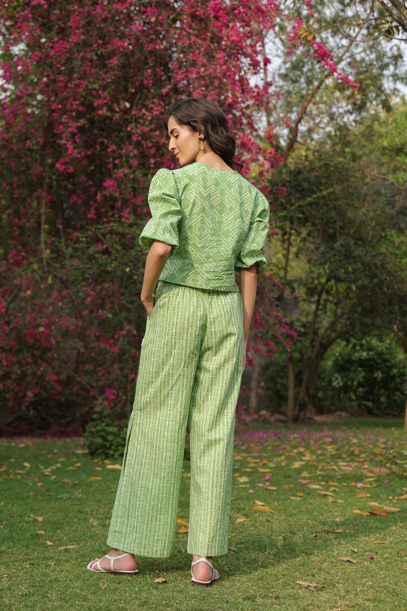 Pista Verde Cotton Co-ord Set