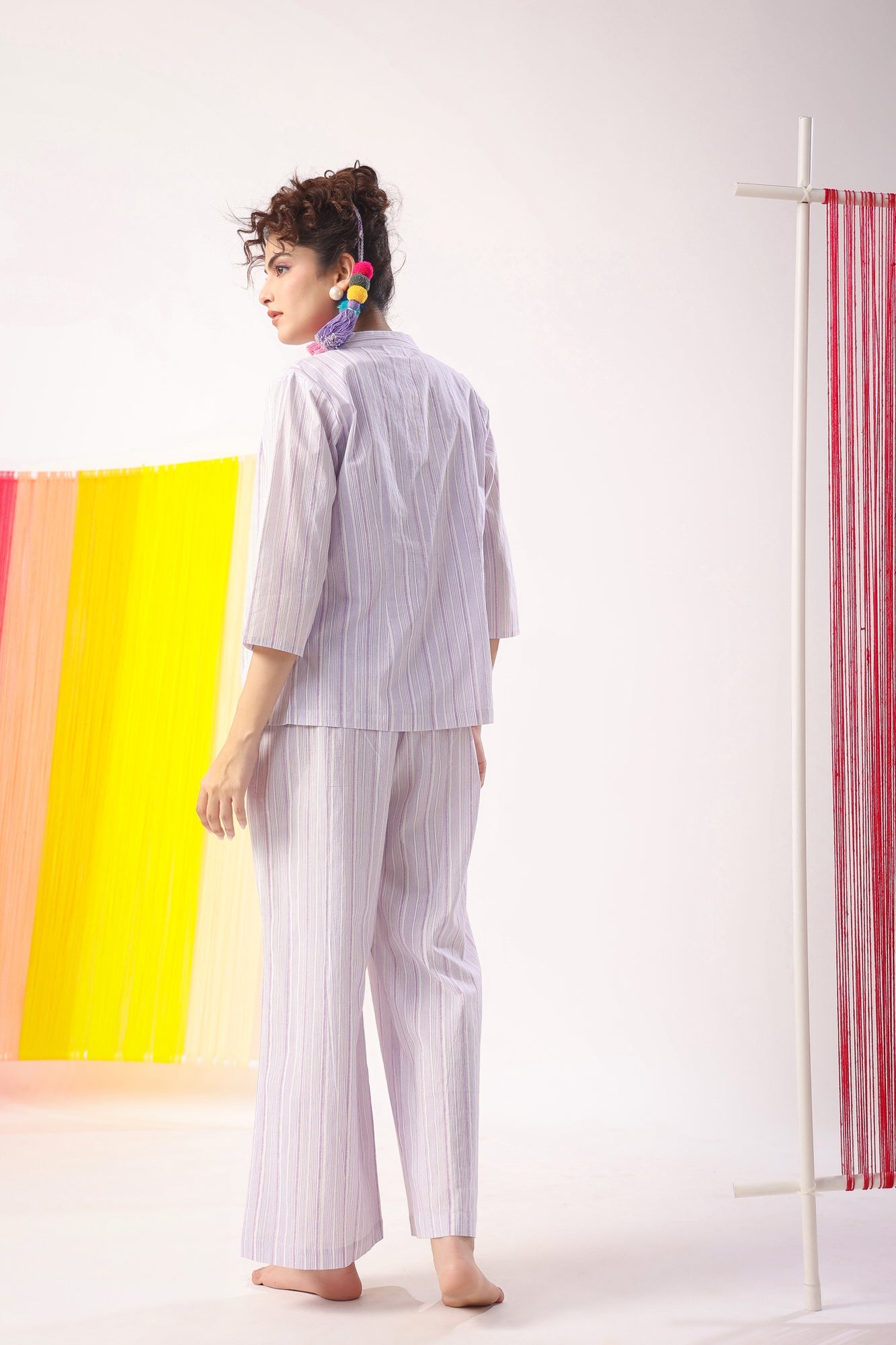 Lavender Meadows Cotton Shrug  Set