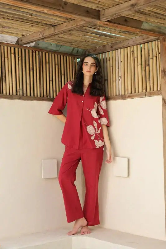 Rosewood Printed Cotton Co-ord Set