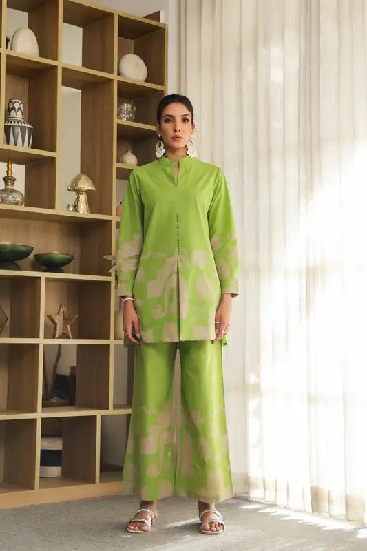 Lush Lime Oasis Green Cotton Co-ord Set