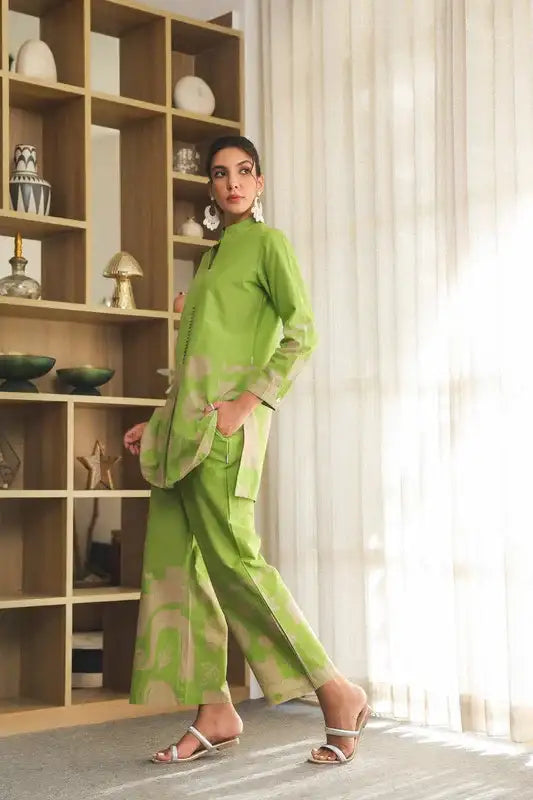 Lush Lime Oasis Green Cotton Co-ord Set