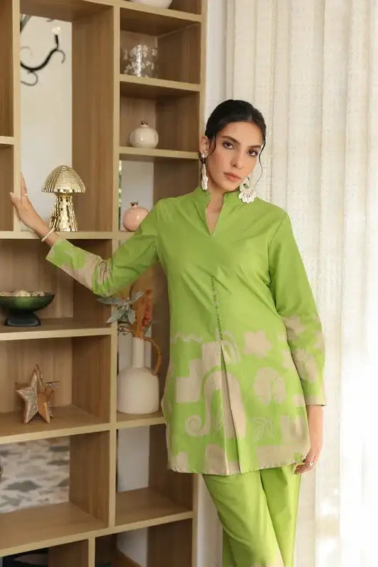 Lush Lime Oasis Green Cotton Co-ord Set