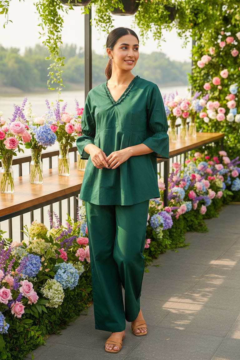 Forest Paradise Cotton Co-ord Set