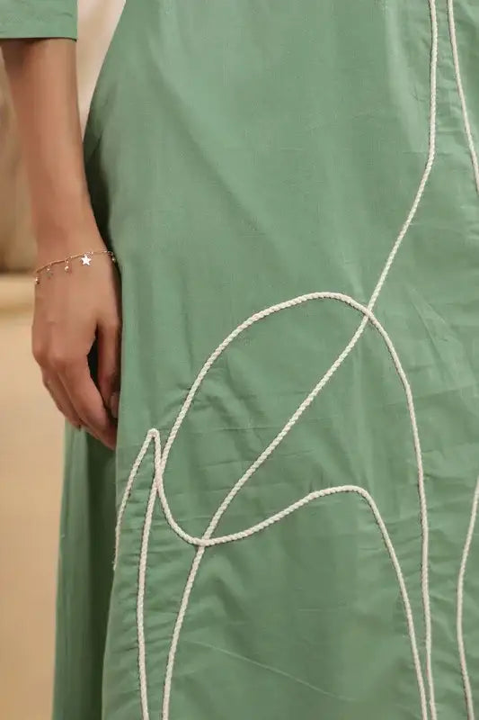 Pista Line Pattern Cotton Co-ord Set