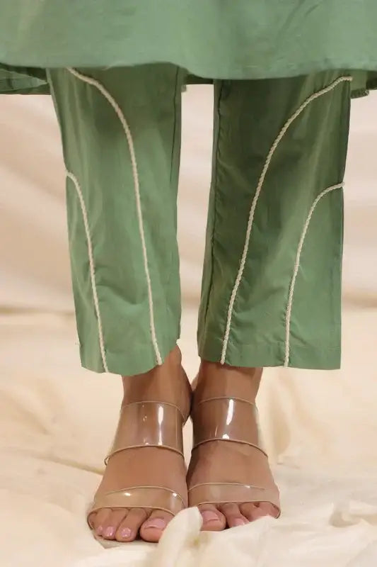 Pista Line Pattern Cotton Co-ord Set