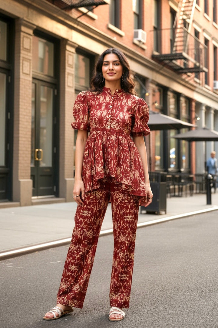 Modern Mosaic Cotton Co-ord Set