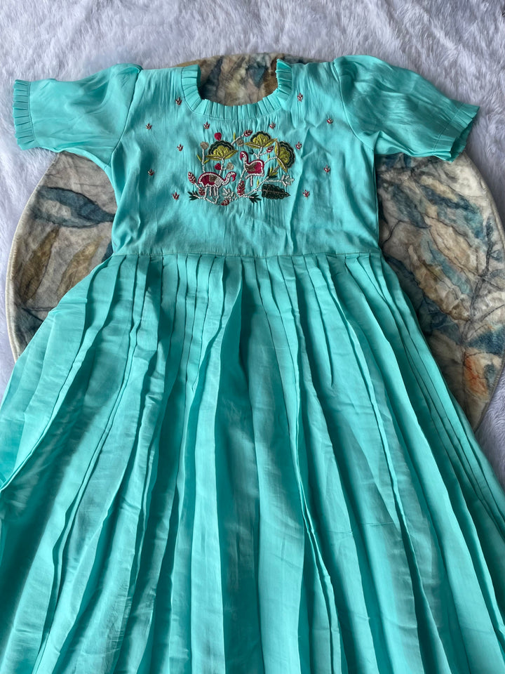 Cafe Gowns Mul cotton silk handwork