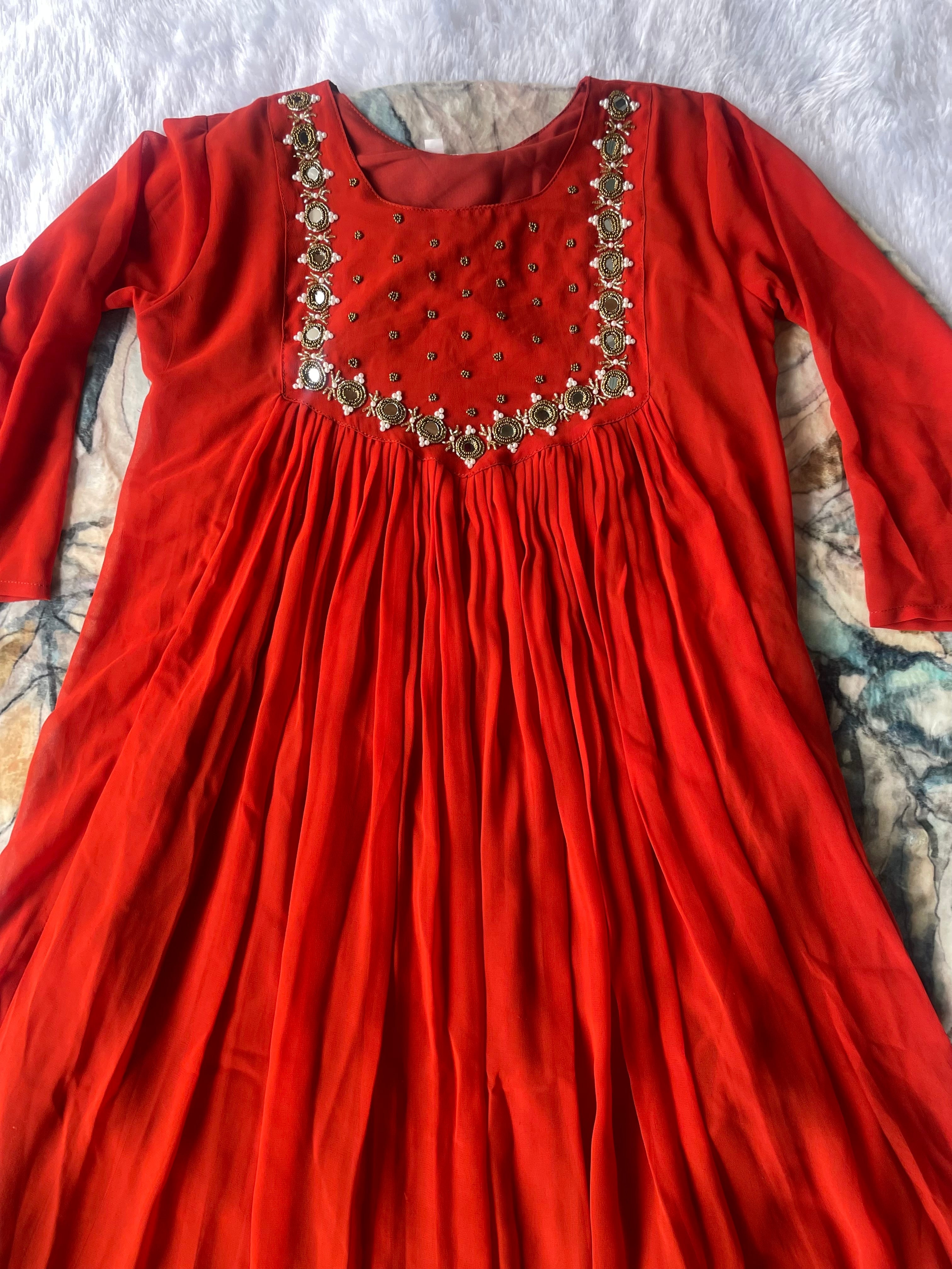 Cafe Gowns of Maggam work