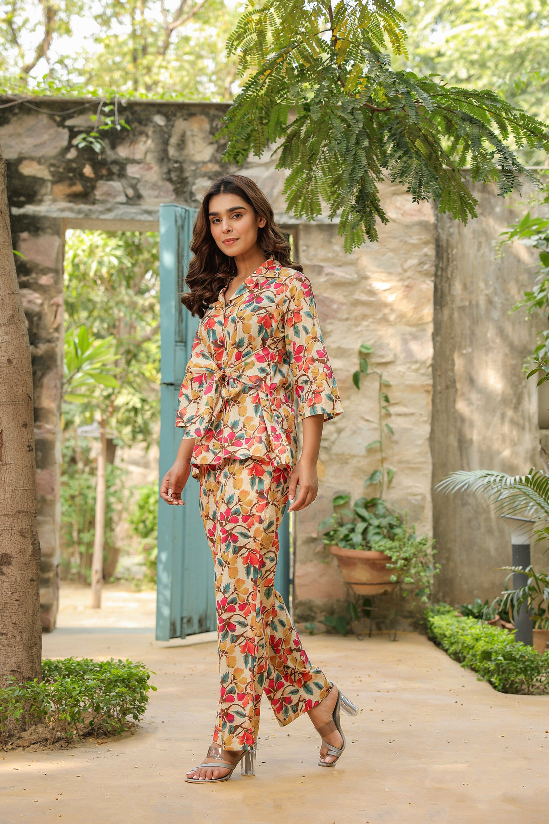 Renaissance Floral Cotton  Co-ord Set