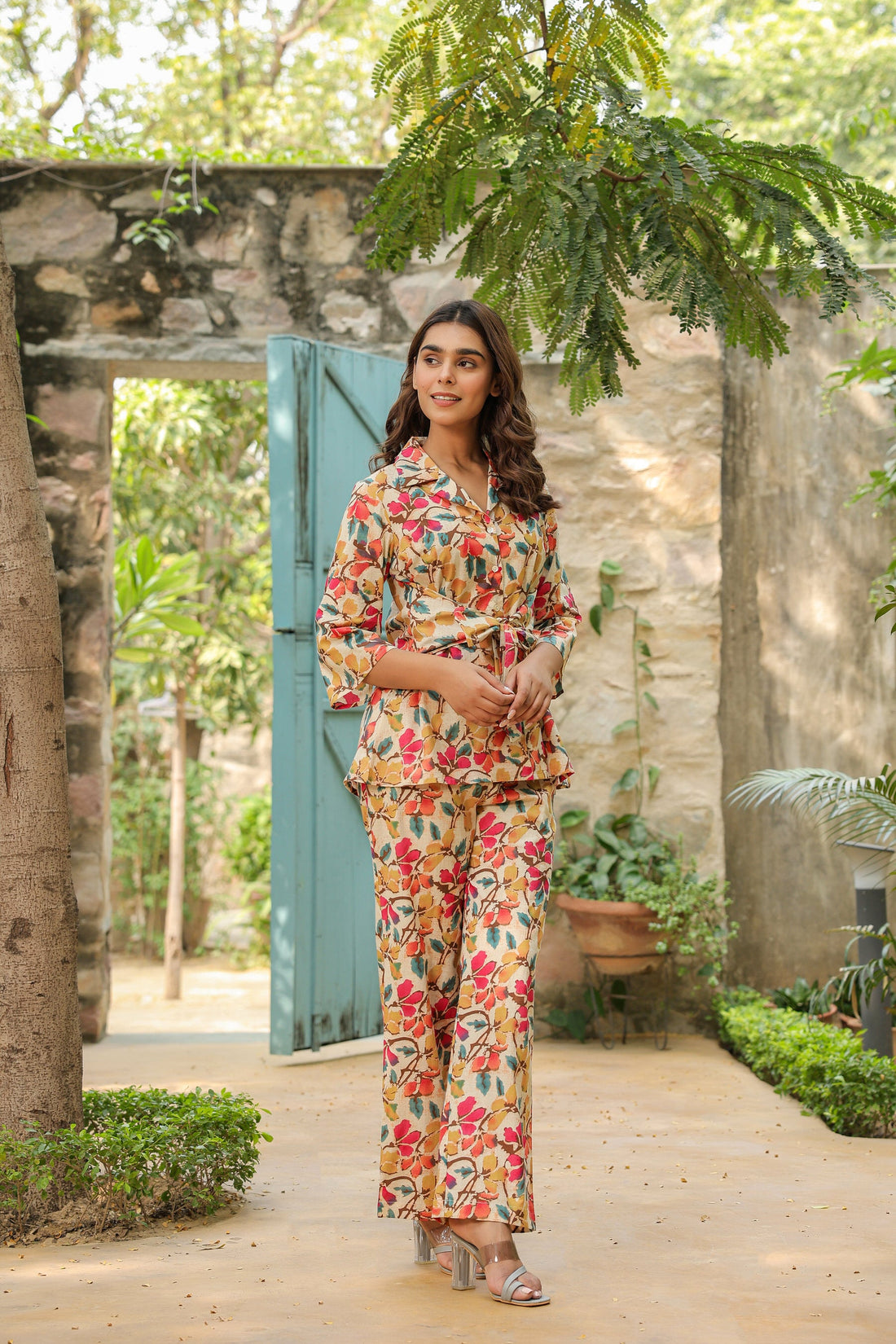 Renaissance Floral Cotton  Co-ord Set