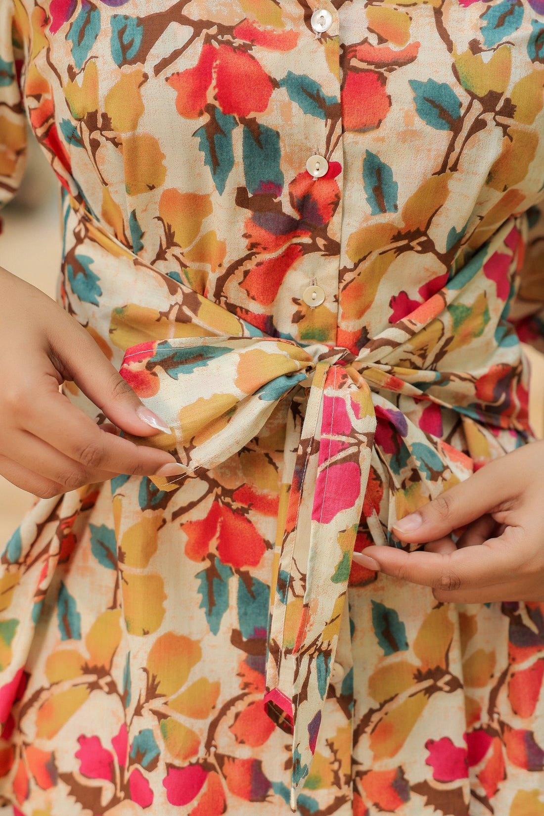 Renaissance Floral Cotton  Co-ord Set