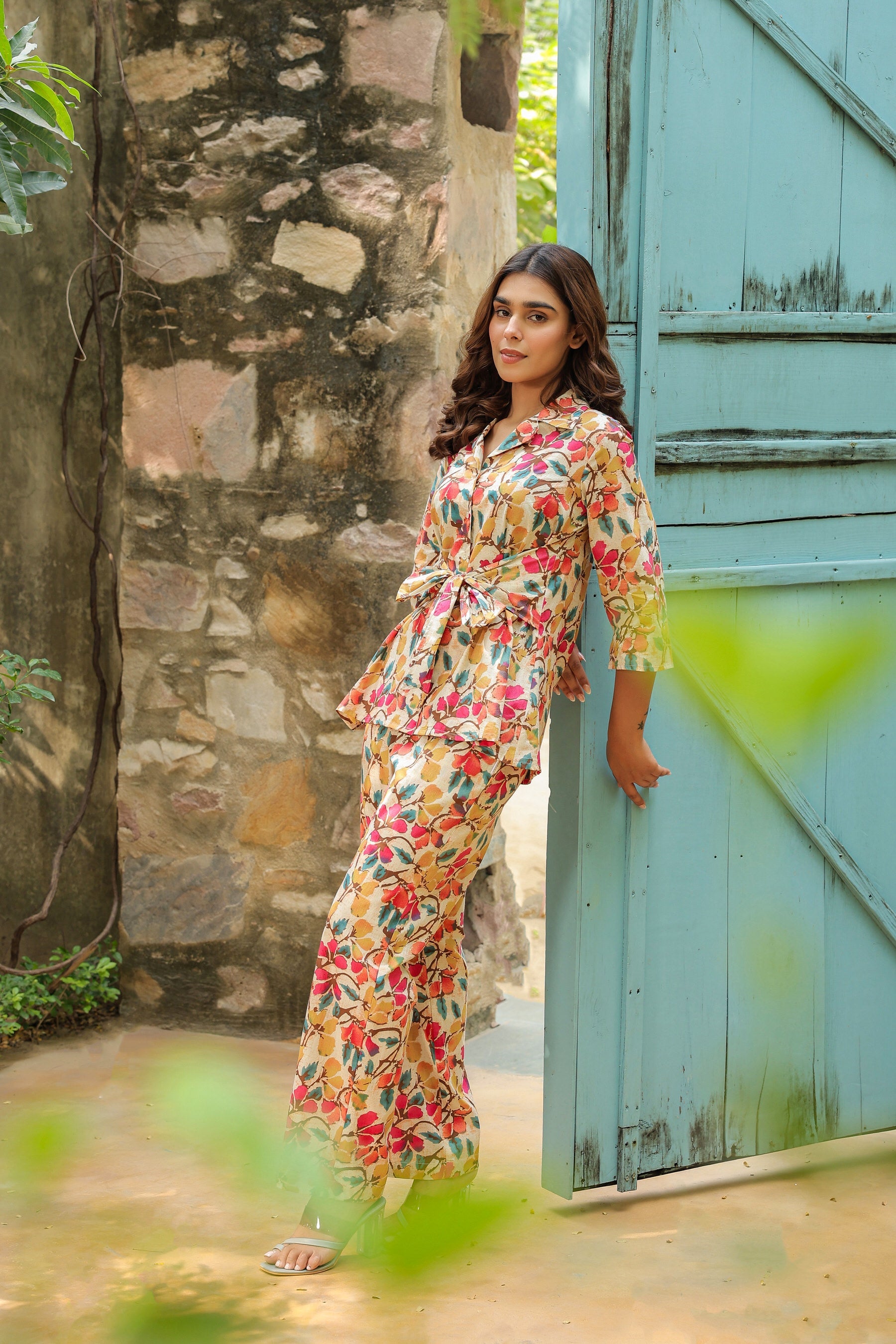 Renaissance Floral Cotton  Co-ord Set