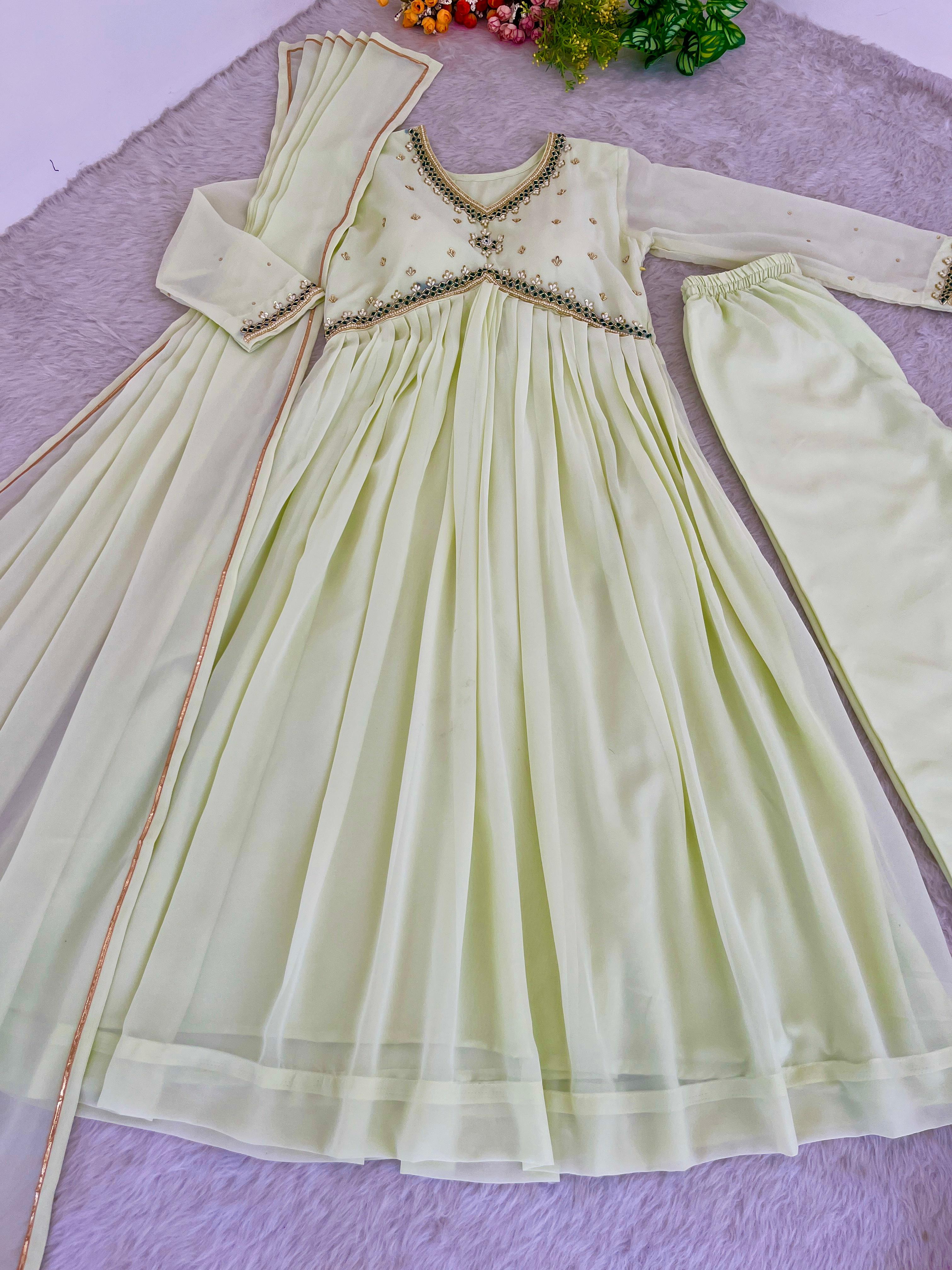 Georgette 3 Piece Kurti Sets