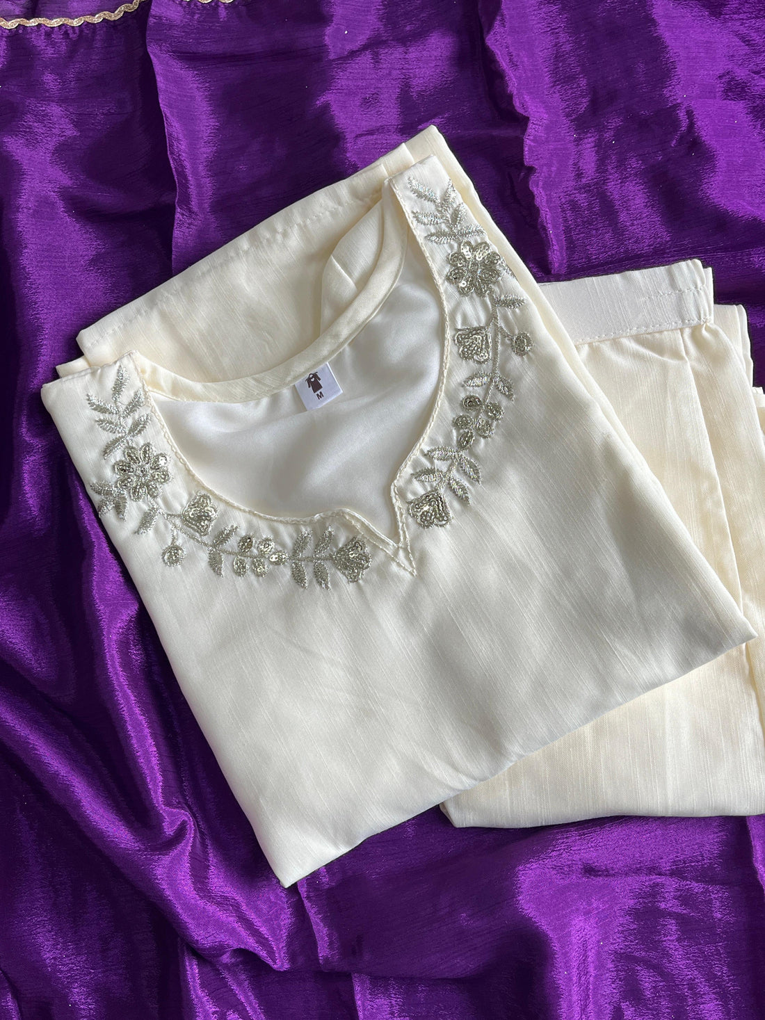 Embroidery work kurti sets