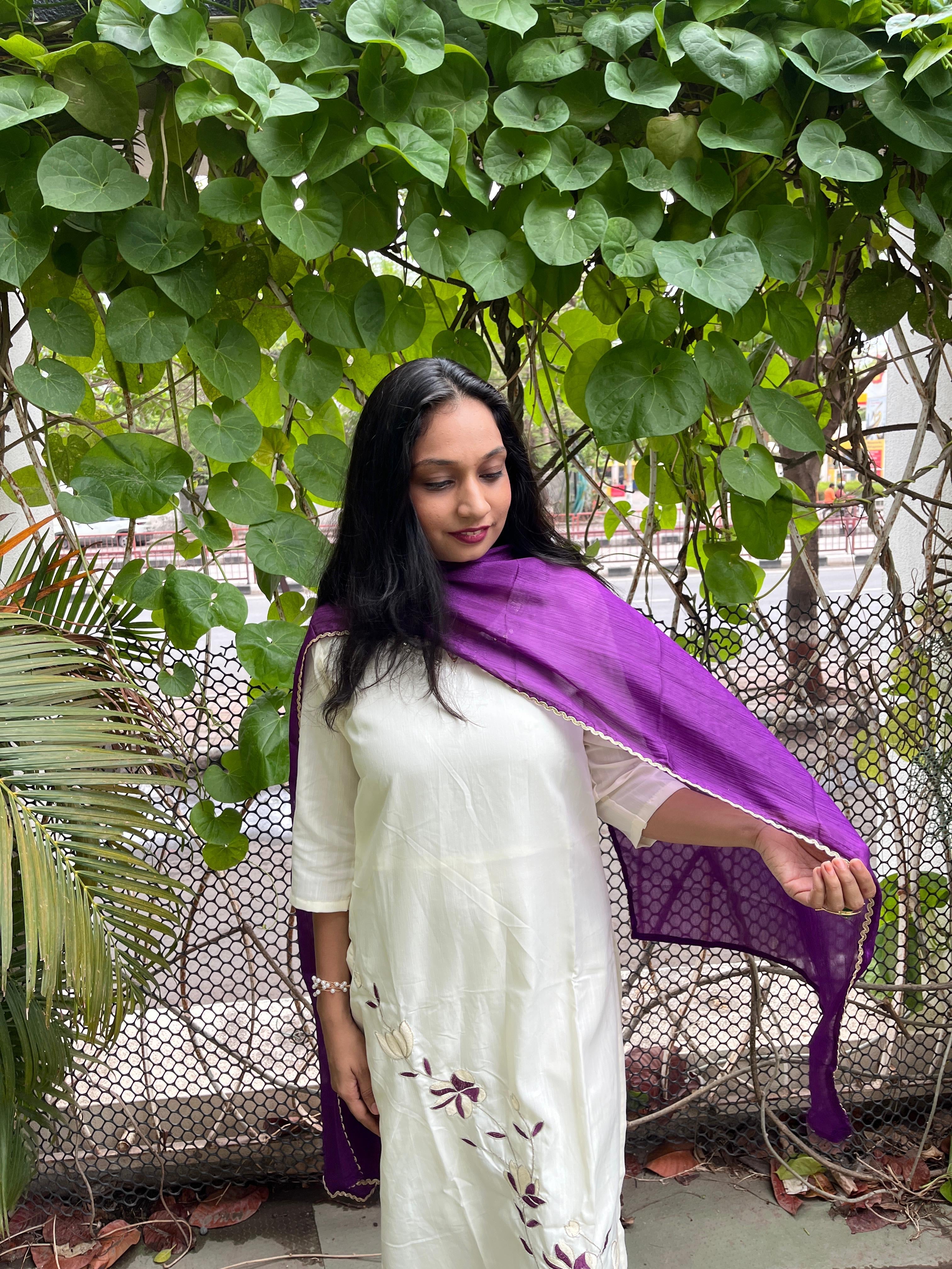 Embroidery work kurti sets