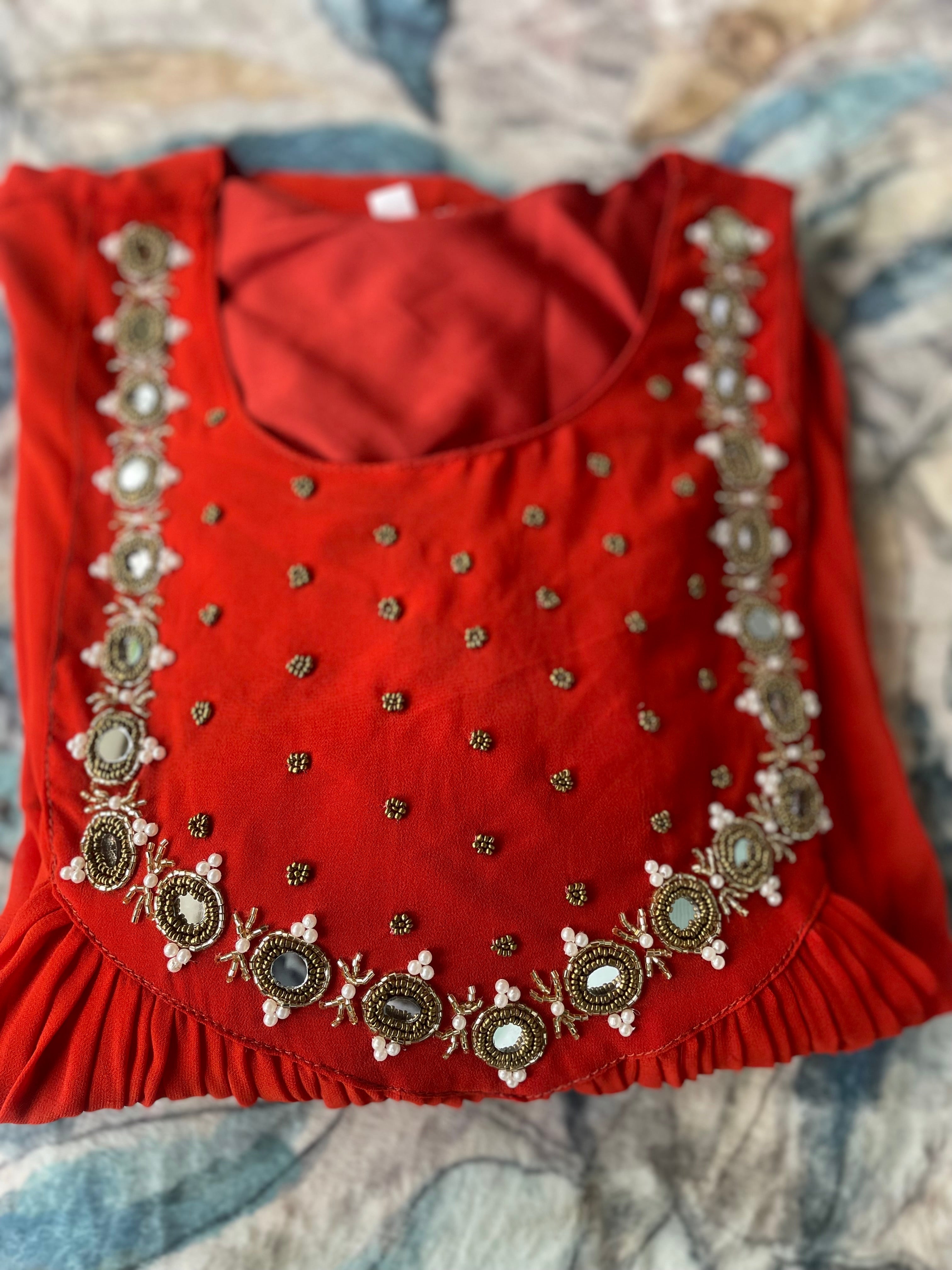 Cafe Gowns of Maggam work