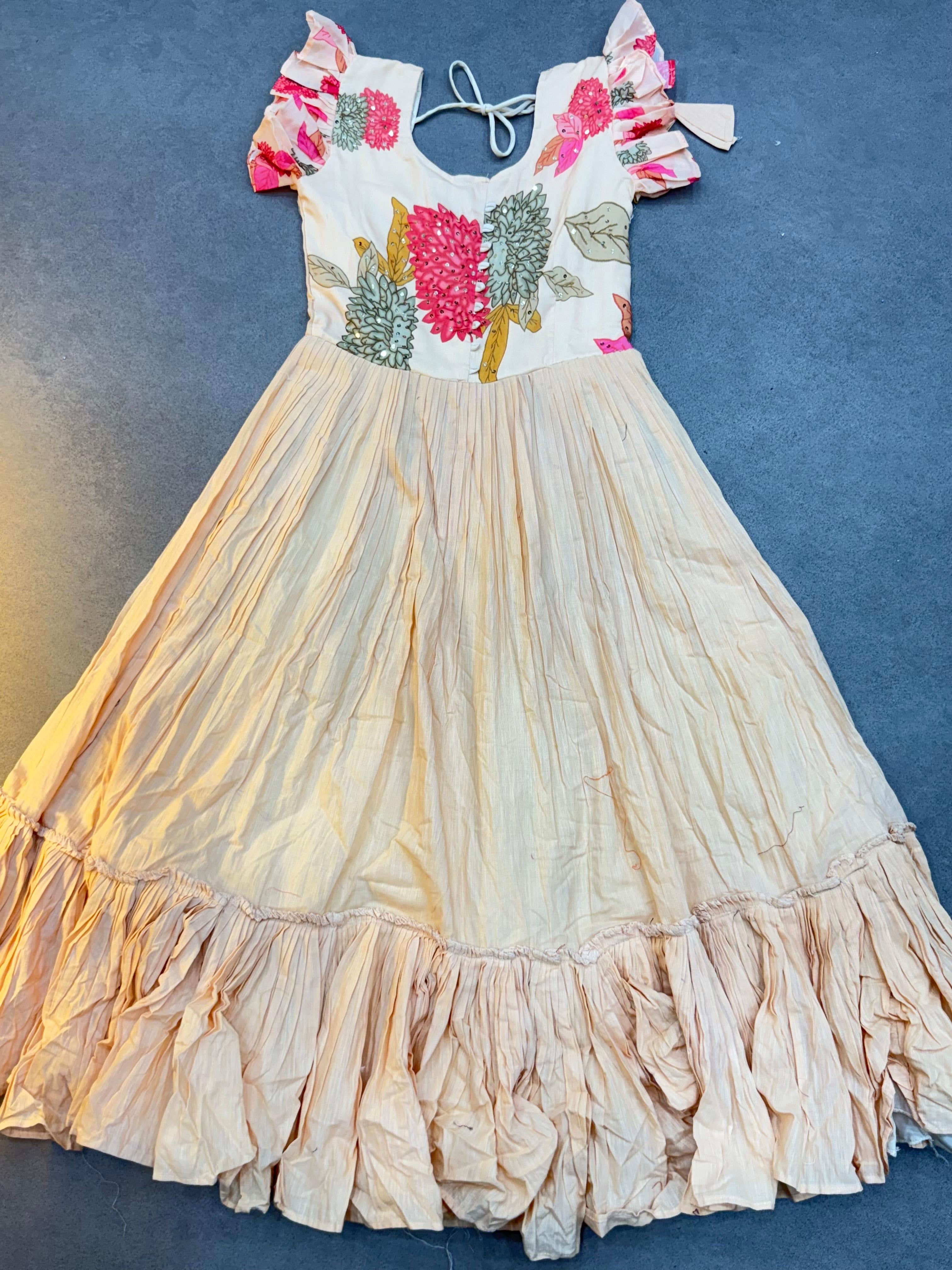 Cafe Gowns Party Mull mull Cotton