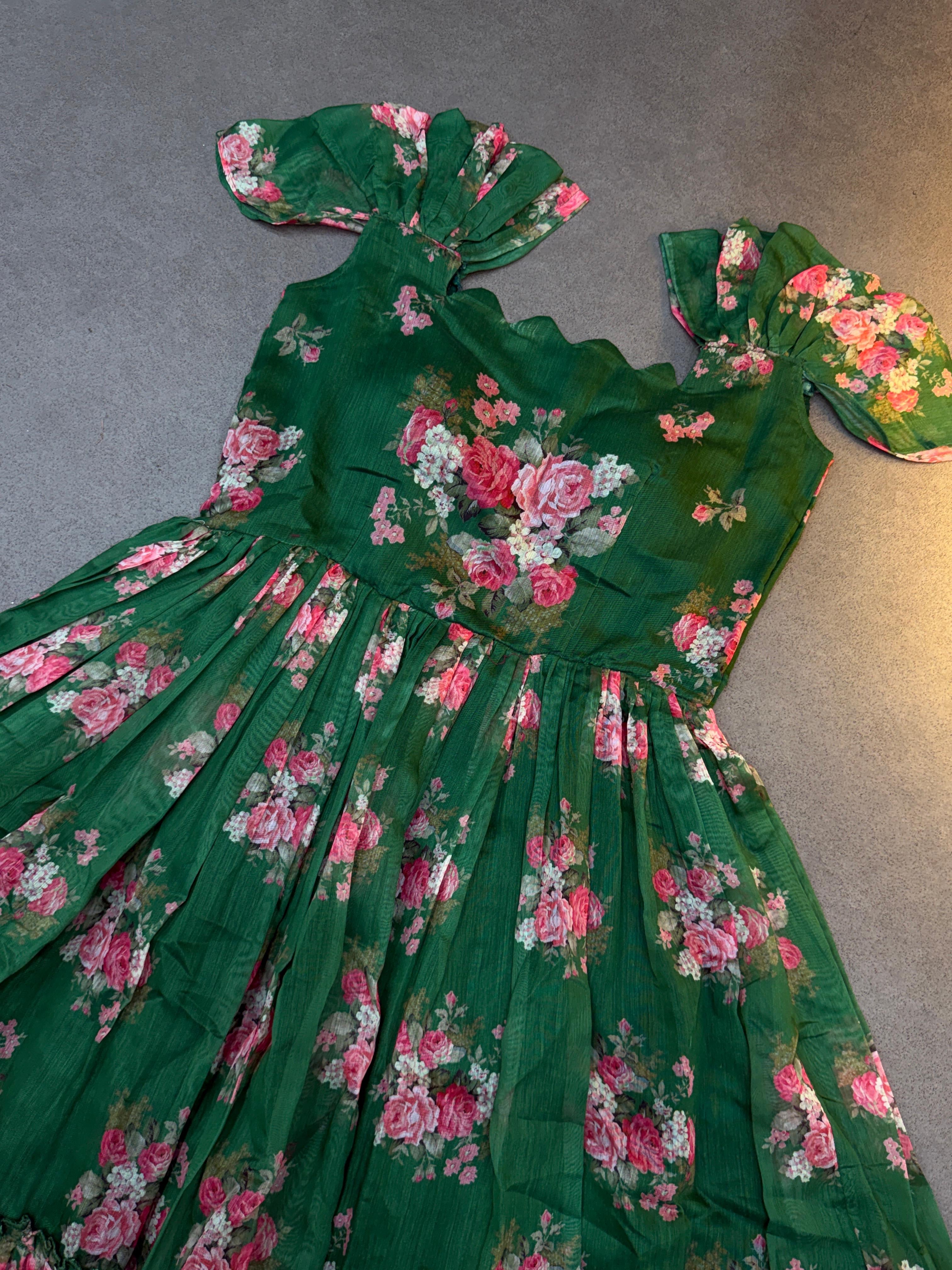 Cafe Gowns Chanderi Desginer