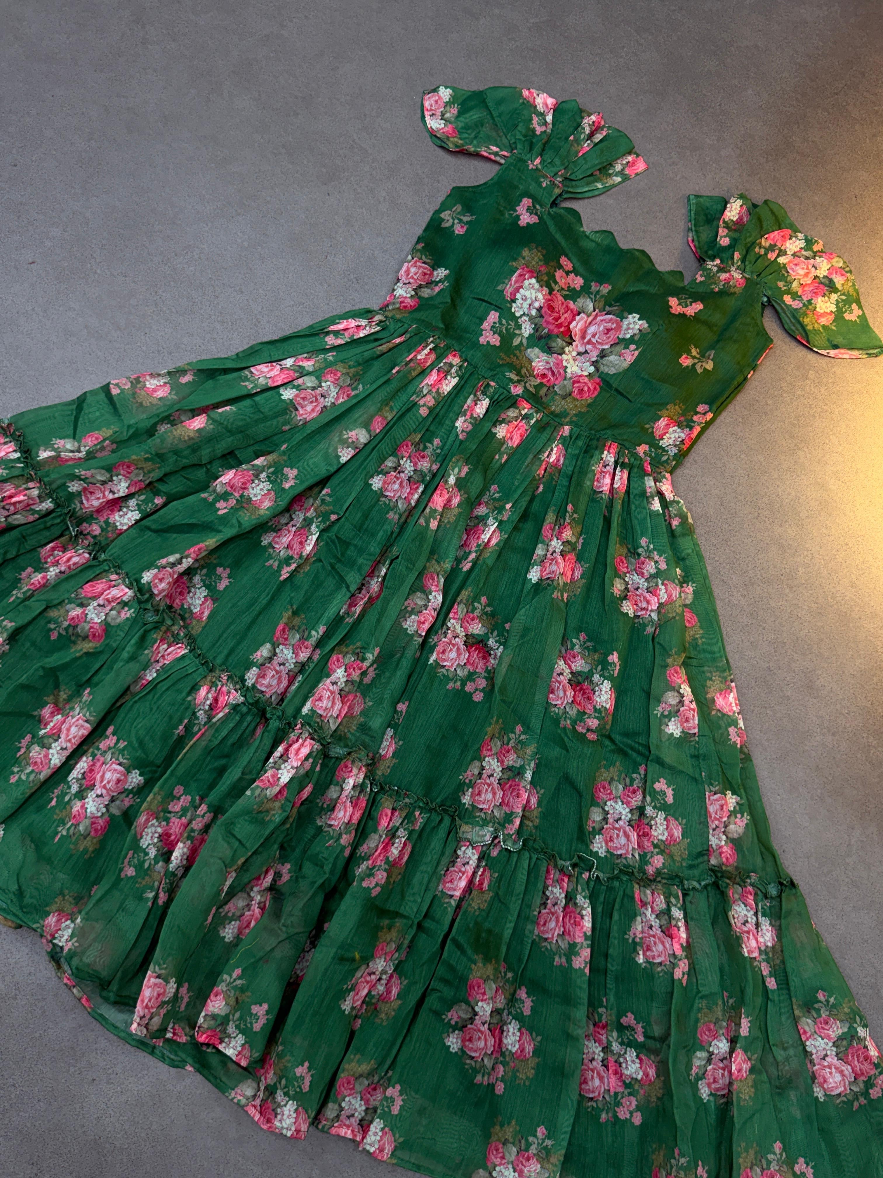 Cafe Gowns Chanderi Desginer