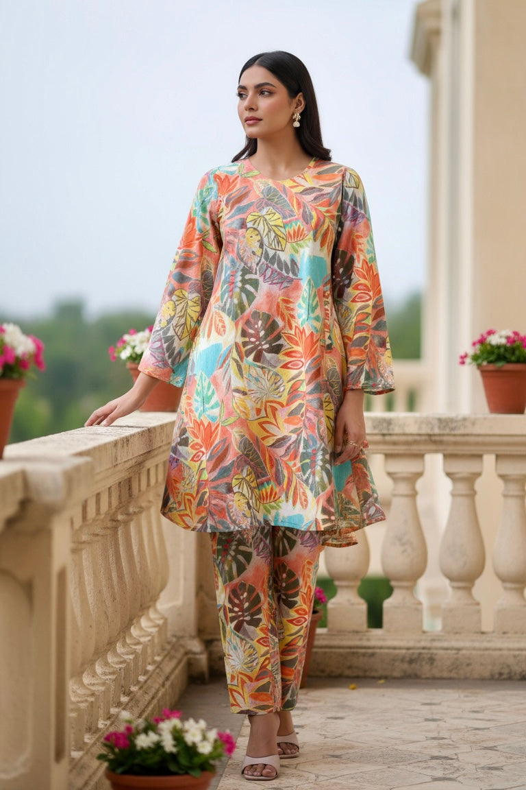 Lush Leaves Cotton Co-ord Set