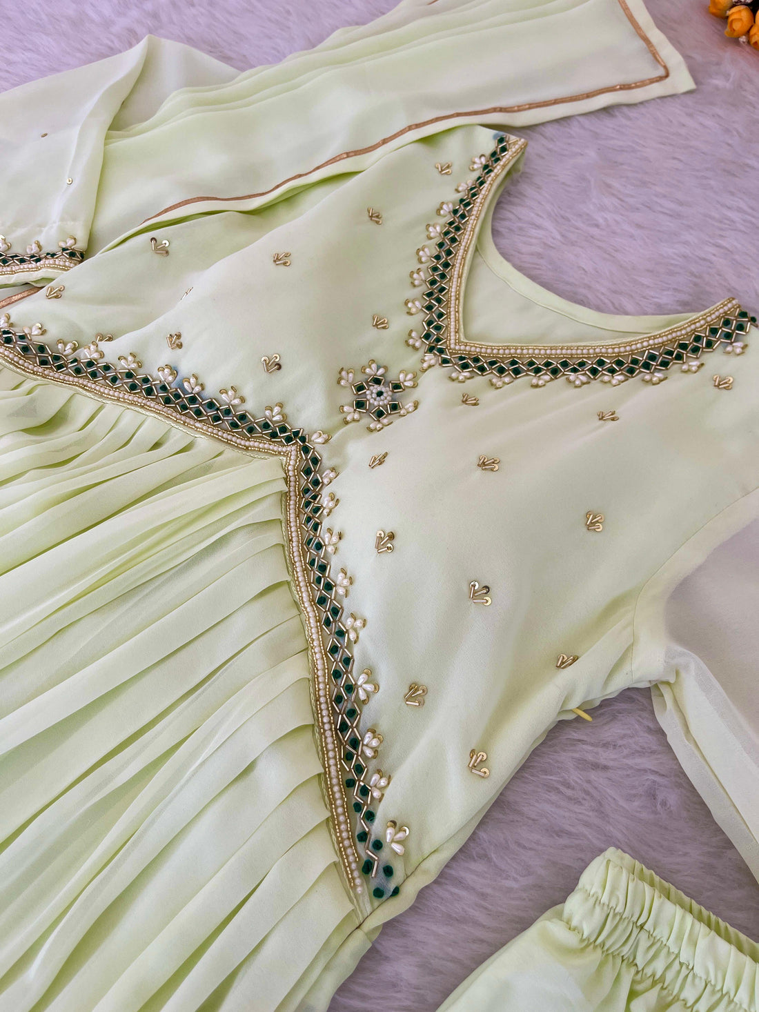 Georgette 3 Piece Kurti Sets