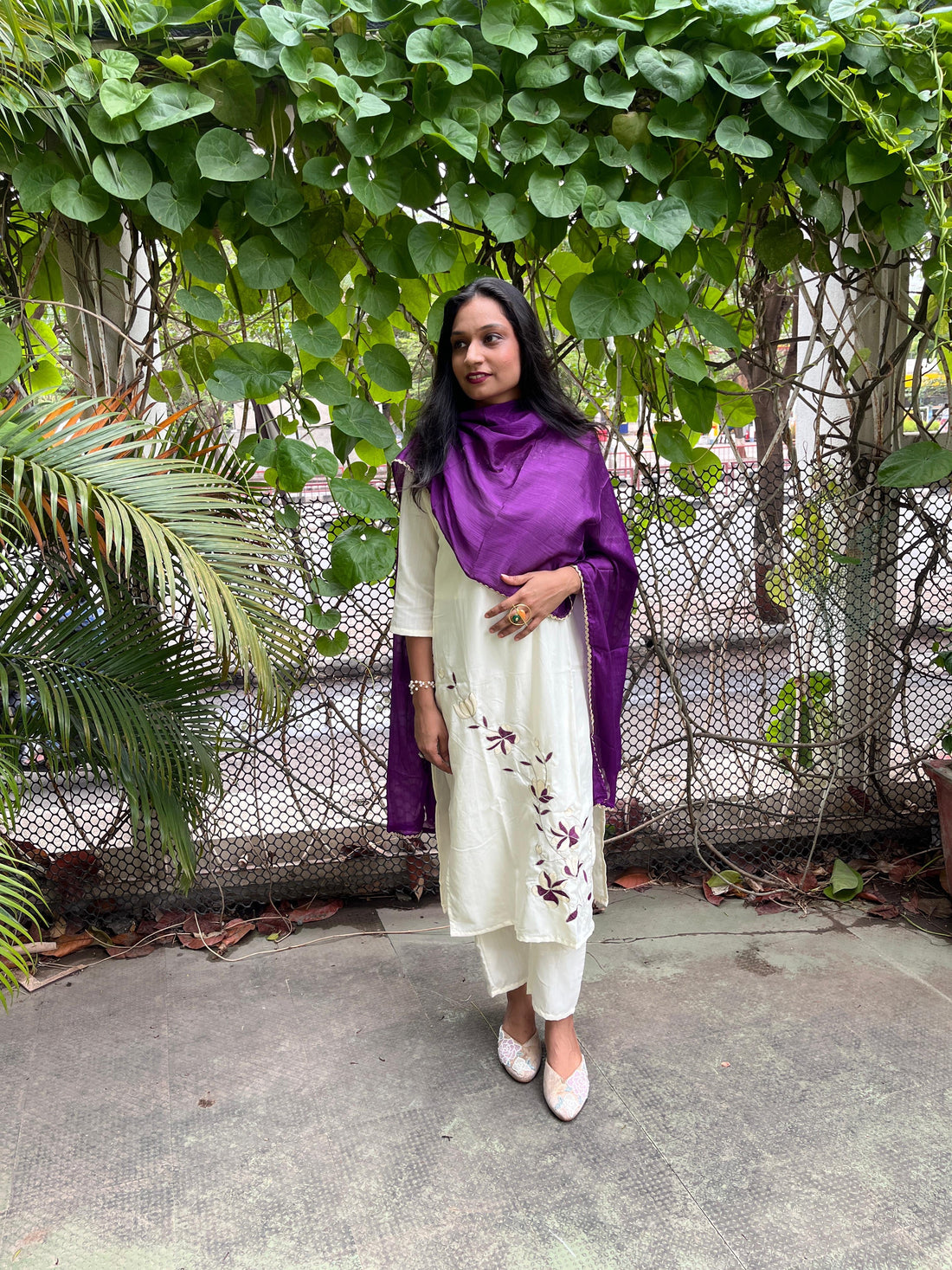 Embroidery work kurti sets