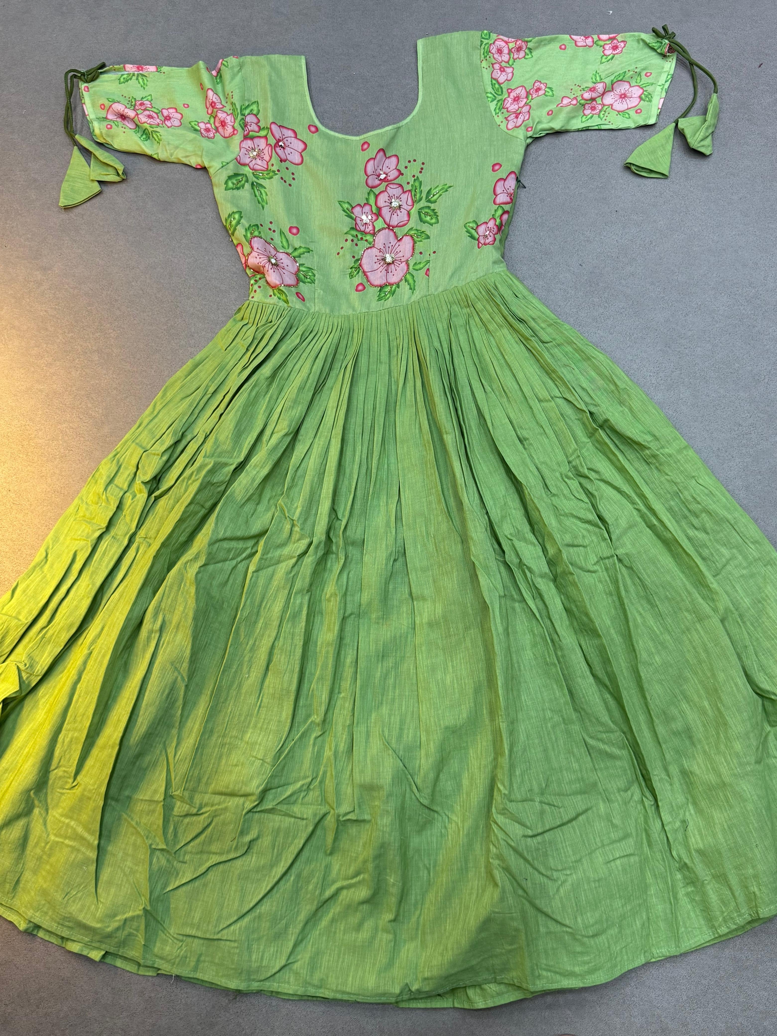 Cafe Gowns Party Mull mull Cotton