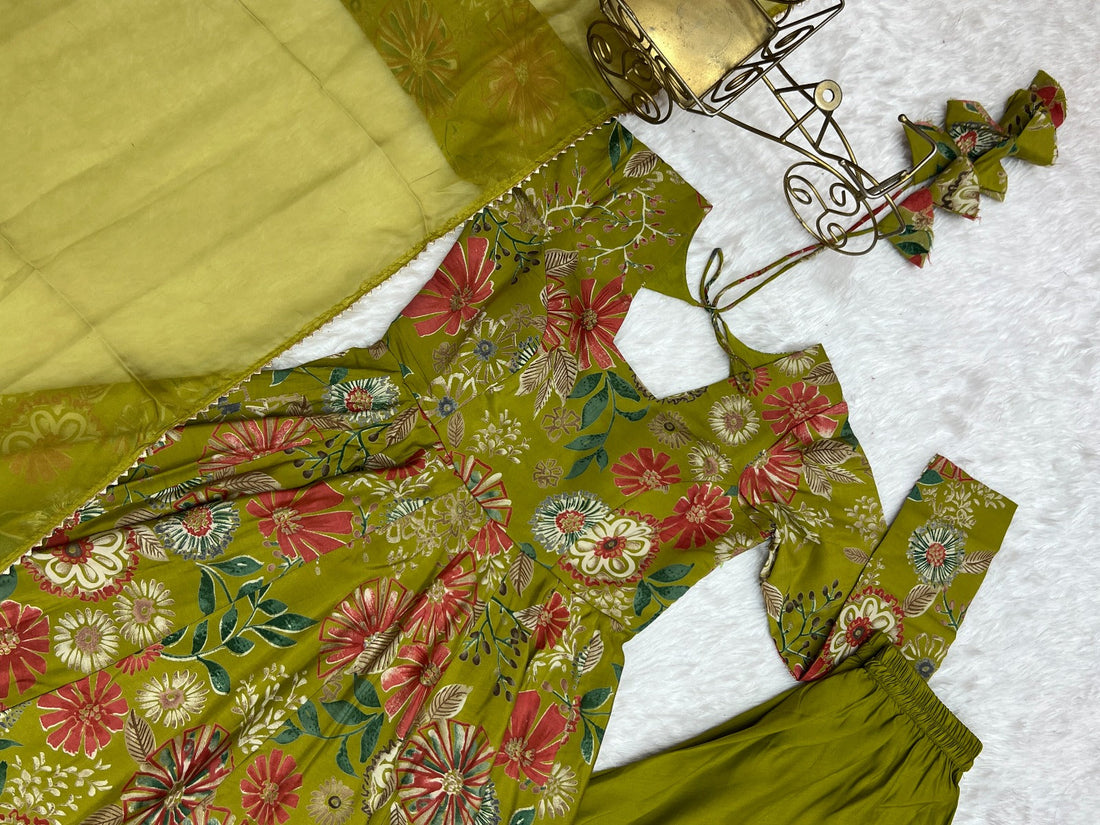 Cafe Gowns Ready to wear Chanderi Kurti sets (Plazzo pant)