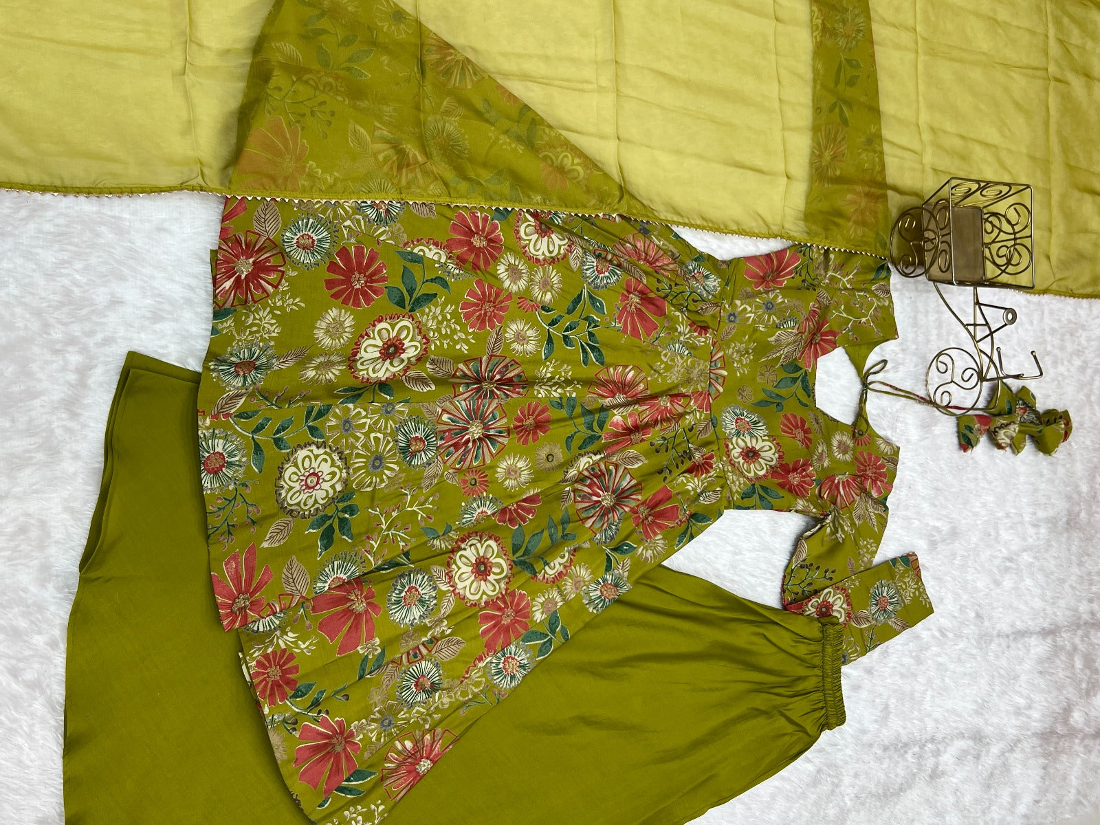 Cafe Gowns Ready to wear Chanderi Kurti sets (Plazzo pant)